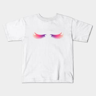 Colorful Eyelashes Kids T-Shirt